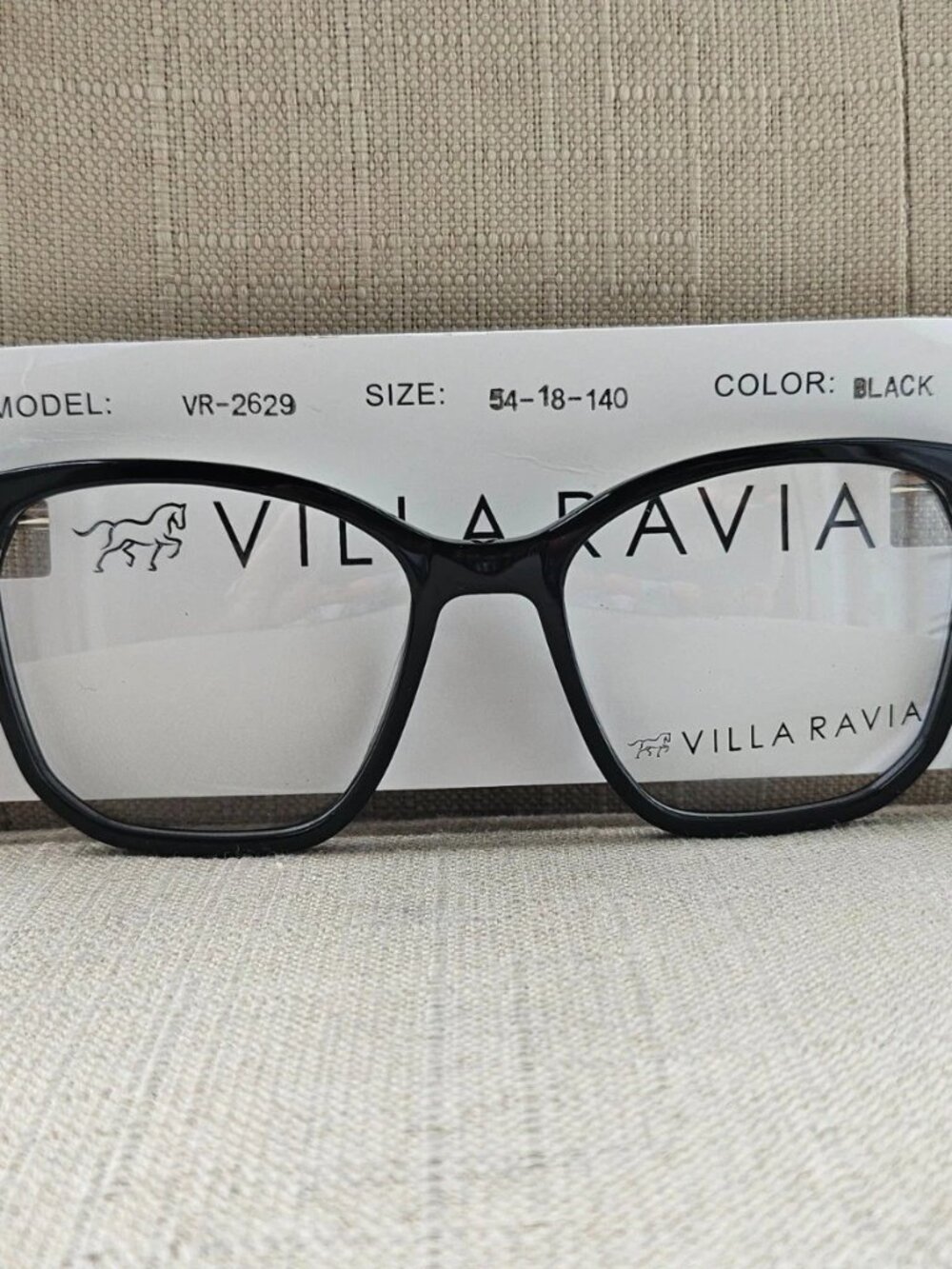 Villa Ravia Women Eyeglasses Frame Black VR2629 Eyewear Glasses NWT $89